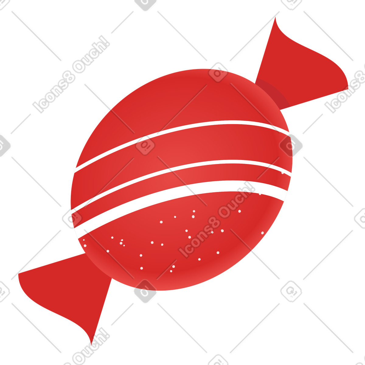 下载 Clip 风格的 圣诞糖果 插画，支持 PNG、SVG 格式