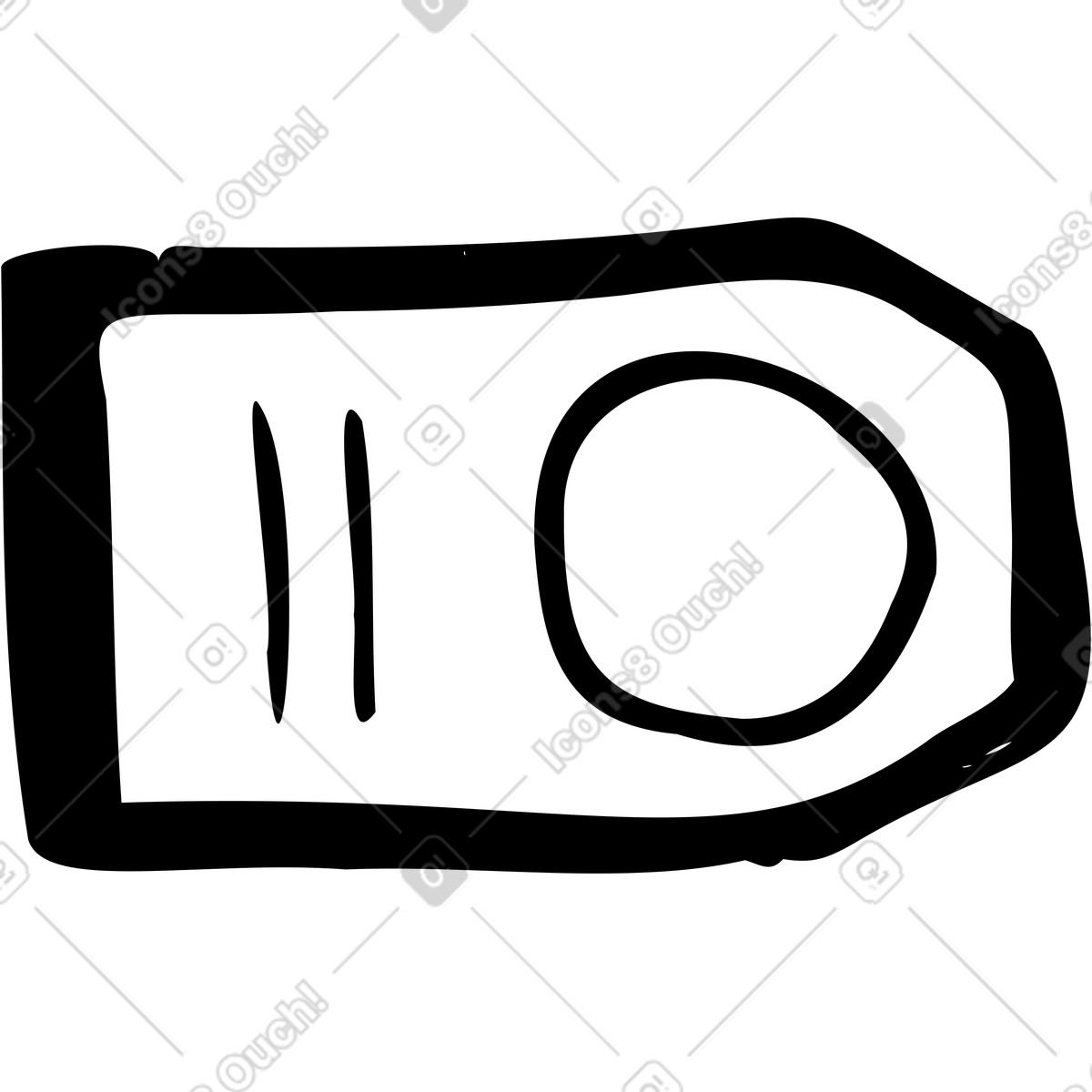 Small tag illustration in Marks style download in PNG, SVG