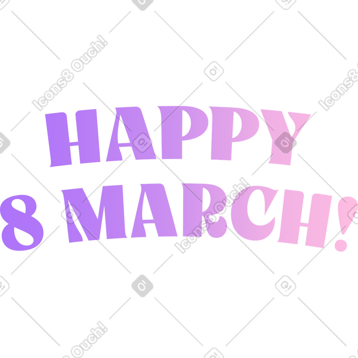 下载 Florid 风格的 Text happy 8 march 插画，支持 PNG、SVG 格式