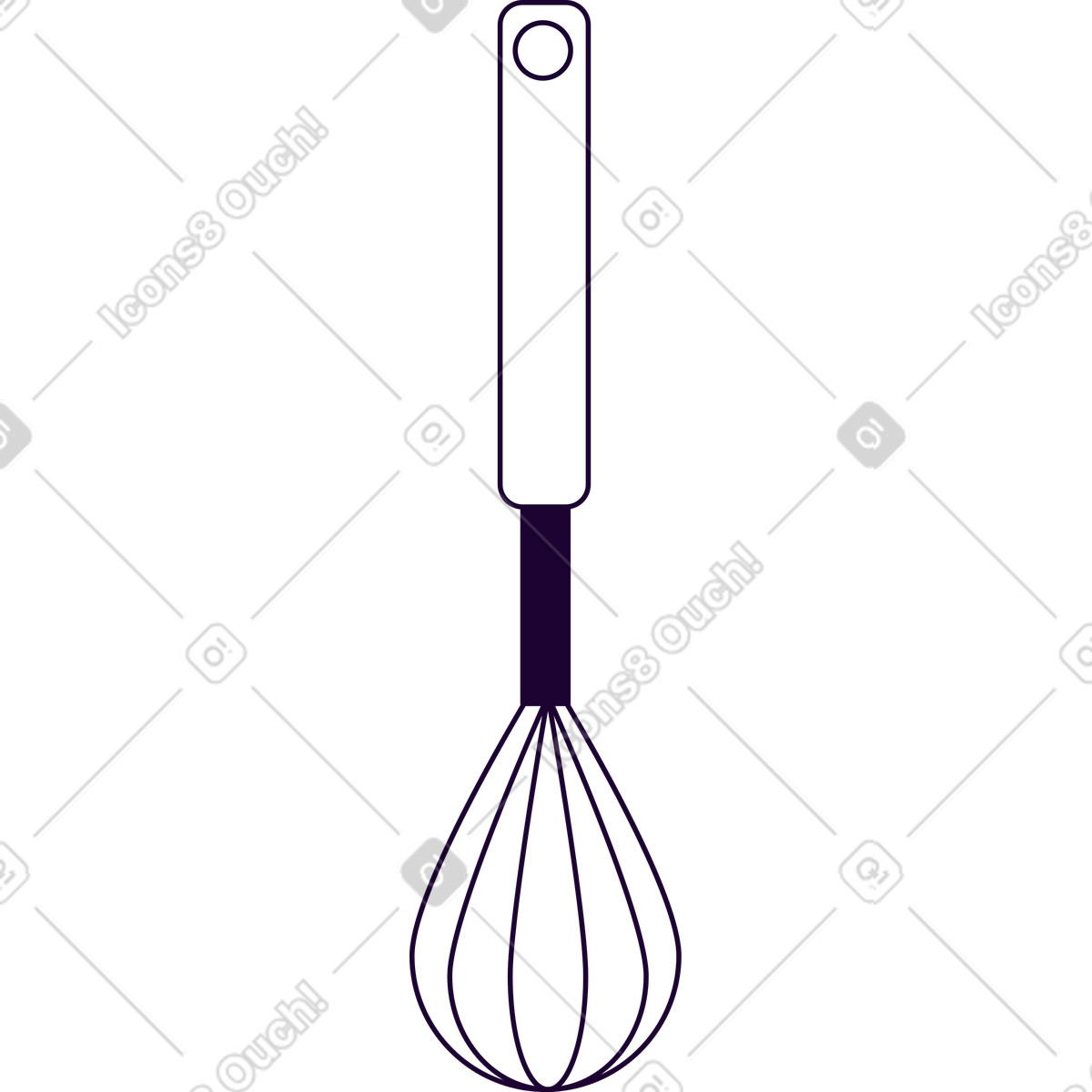 Martina スタイルの 泡立て器 のイラストをPNG、SVG形式でダウンロード