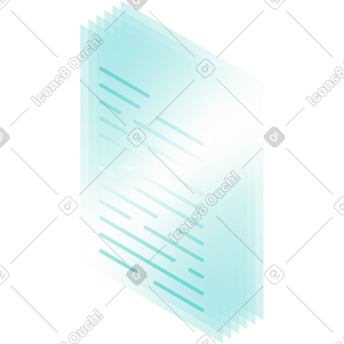 Documenti illustrazione in stile Glare scarica in PNG, SVG