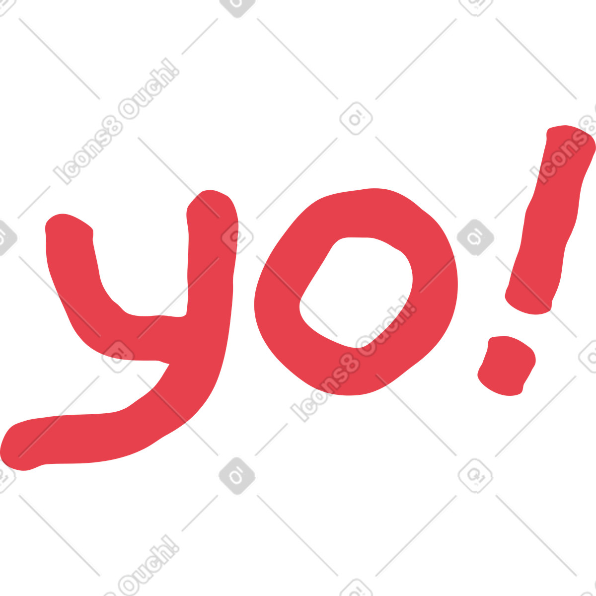 下载 Stripy 风格的 Yo 插画，支持 PNG、SVG 格式