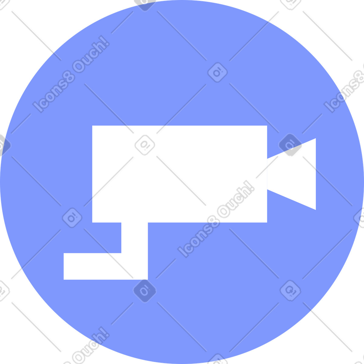 Security monitoring with cctv camera icon illustrazione in stile System scarica in PNG, SVG