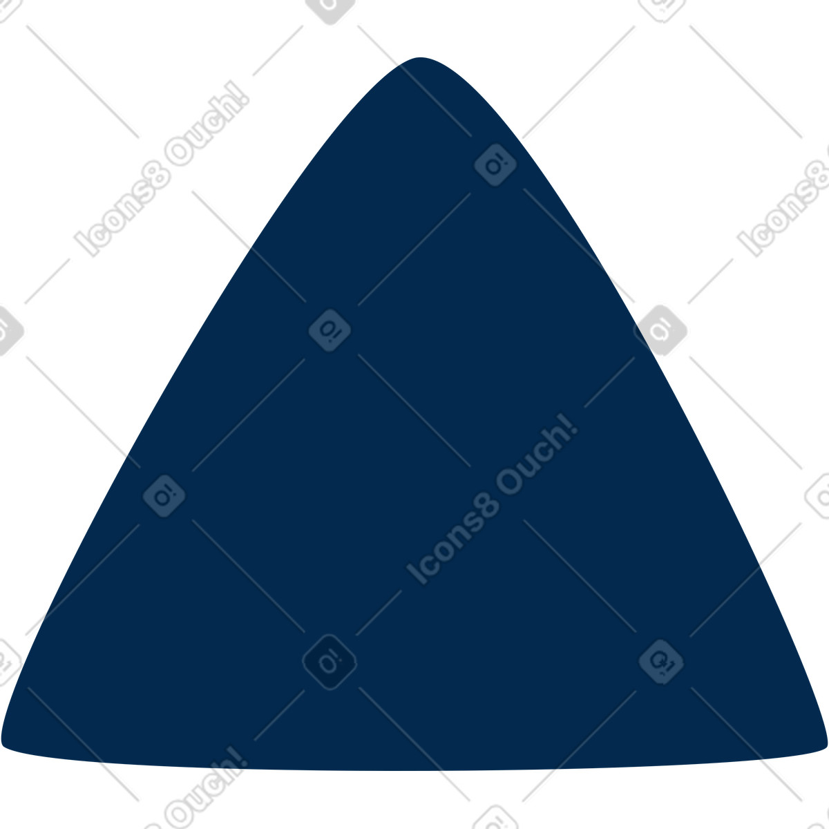 Triangle illustration in Flame style download in PNG, SVG