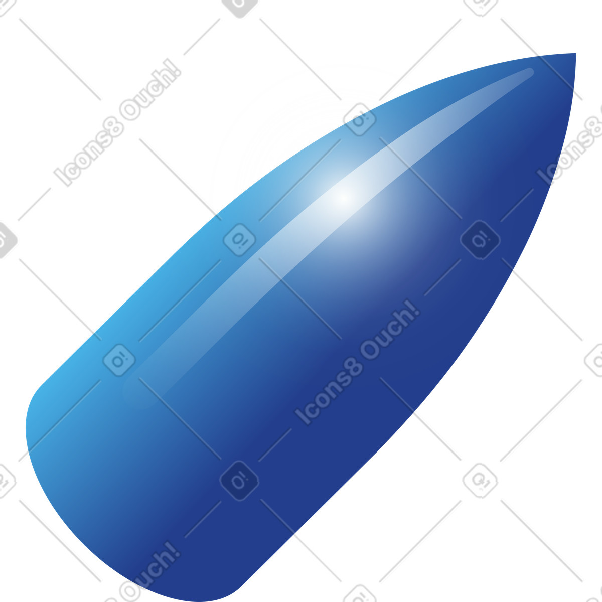 Illustration Fusée en forme de balle dans le style Quantum à télécharger aux formats PNG, SVG