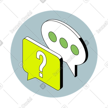Bulles de discussion du support client PNG, SVG