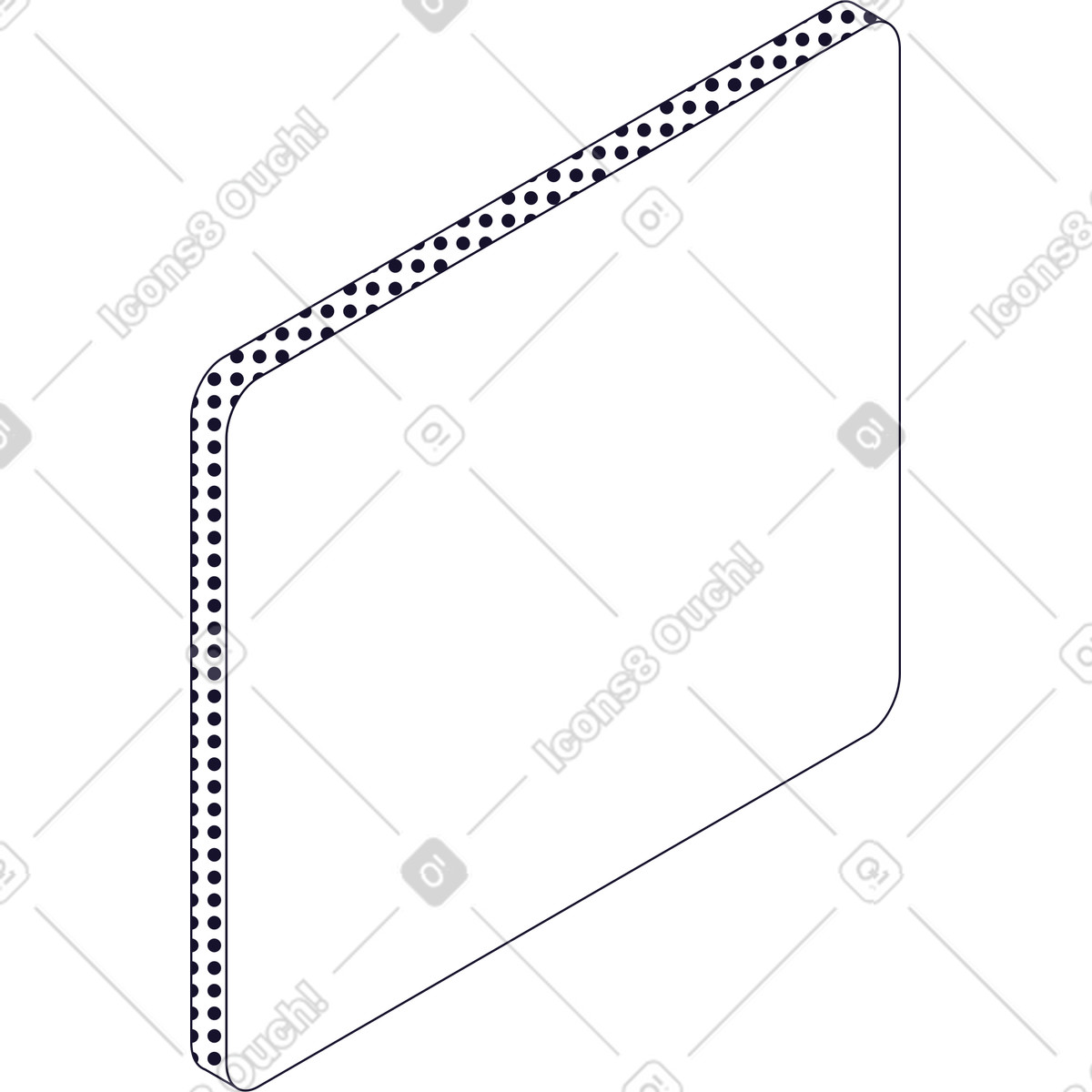 Pannello bianco illustrazione in stile Node scarica in PNG, SVG