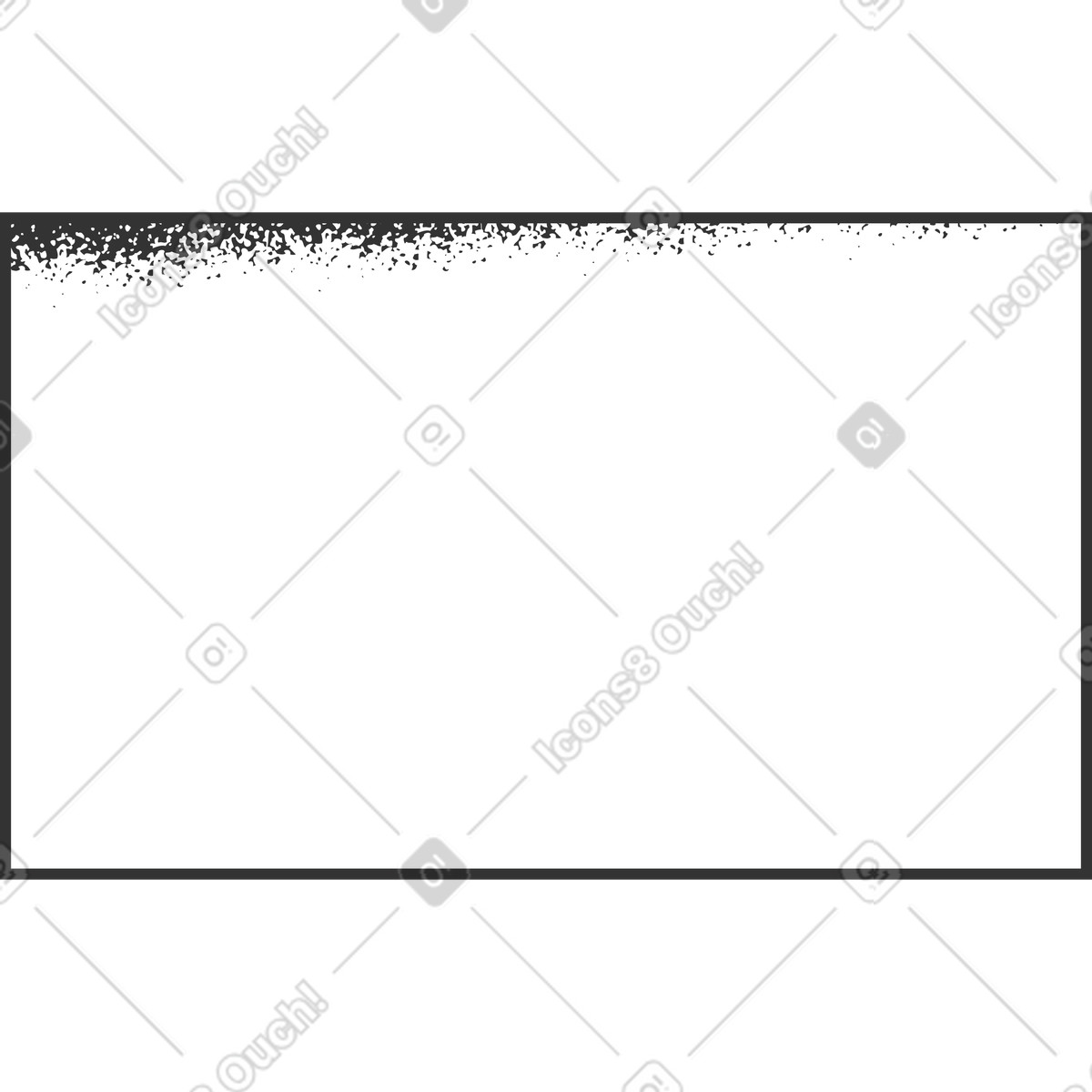 Crayon スタイルの 矩形 のイラストをPNG、SVG形式でダウンロード