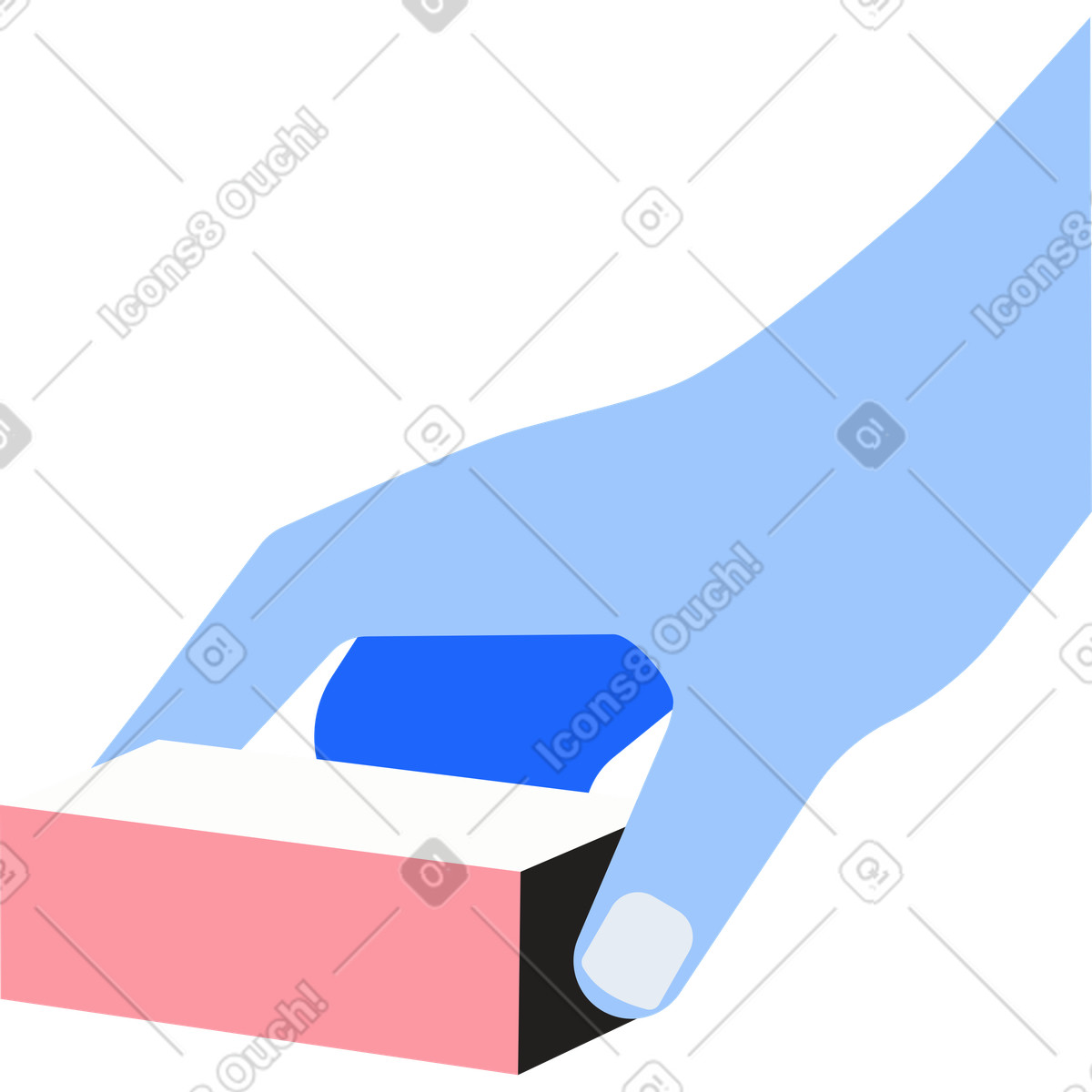 Иллюстрация Рука с дженгой в PNG и SVG