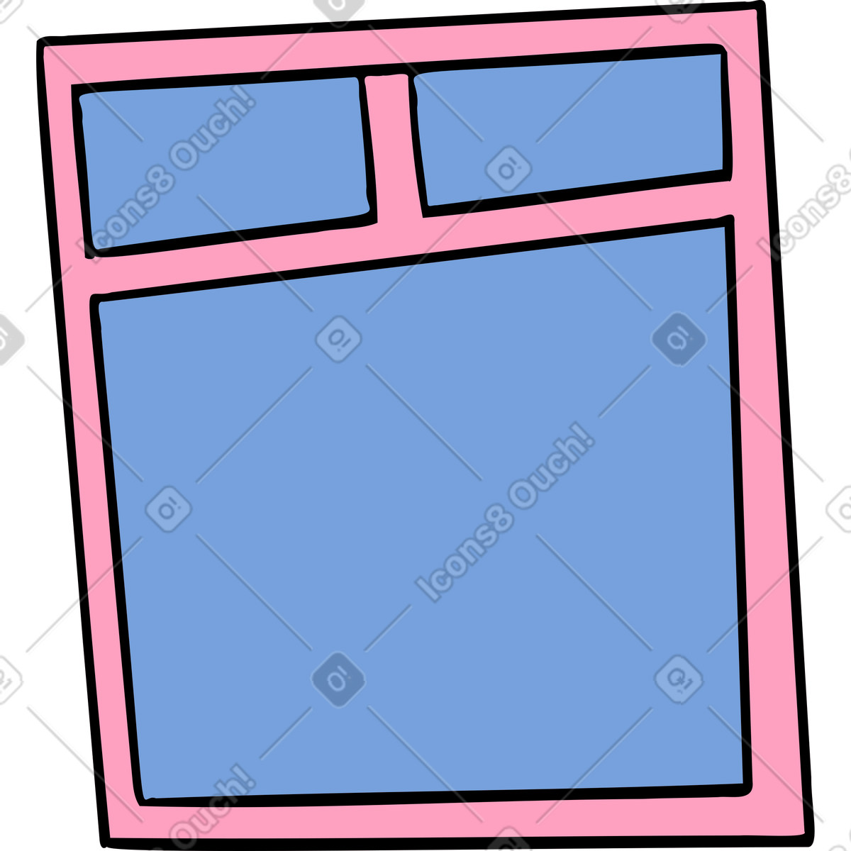 Ilustración Ventana en estilo Comic a descargar en PNG y SVG