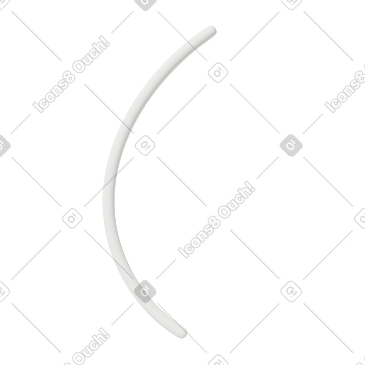 Linea curva illustrazione in stile 3D Casual life scarica in PNG, SVG