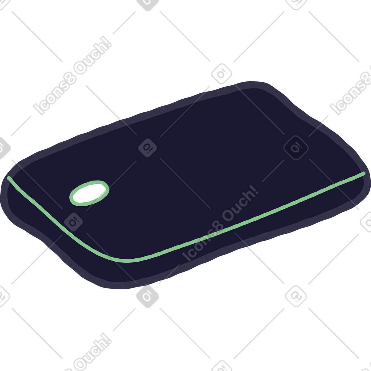 Cellulare illustrazione in stile Stripy scarica in PNG, SVG