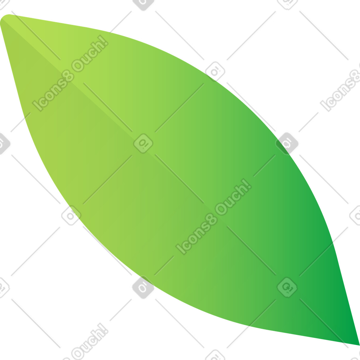 Ilustração de Folha em no estilo Hugo para baixar em PNG, SVG