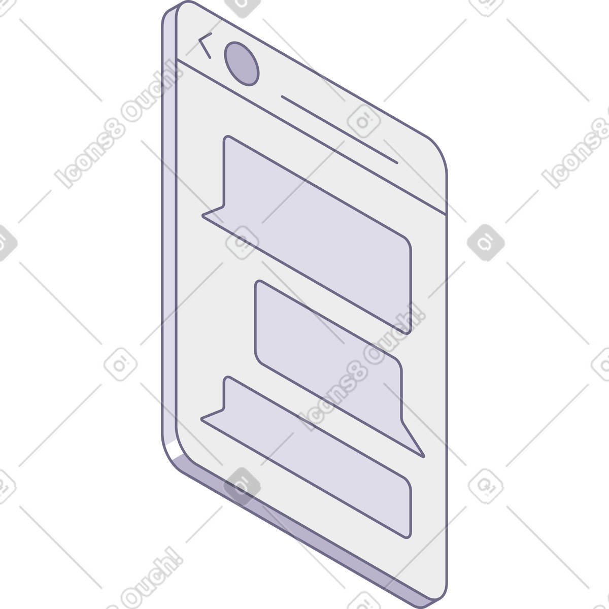 Finestra di chat illustrazione in stile Modul scarica in PNG, SVG