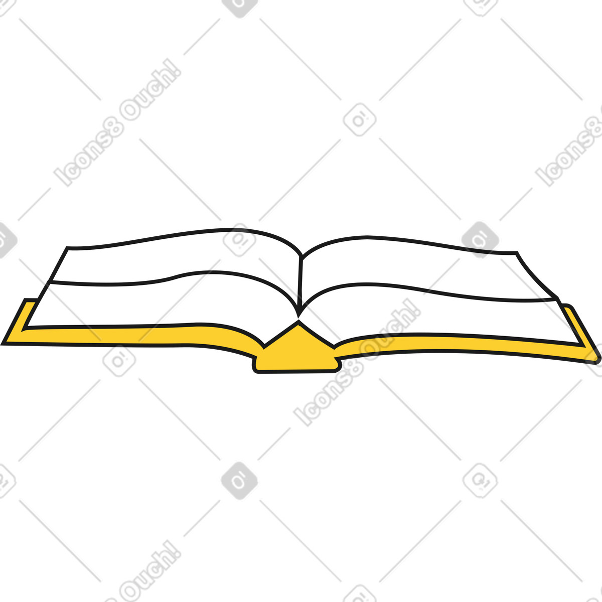 Buch-Illustration im Taxi-Stil als Download in PNG, SVG