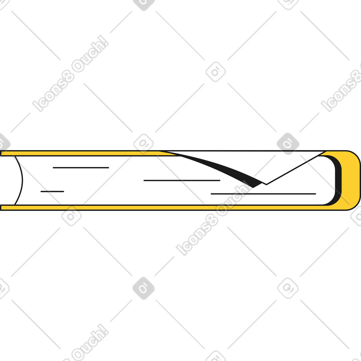 Ilustração de Livro fechado em no estilo Taxi para baixar em PNG, SVG