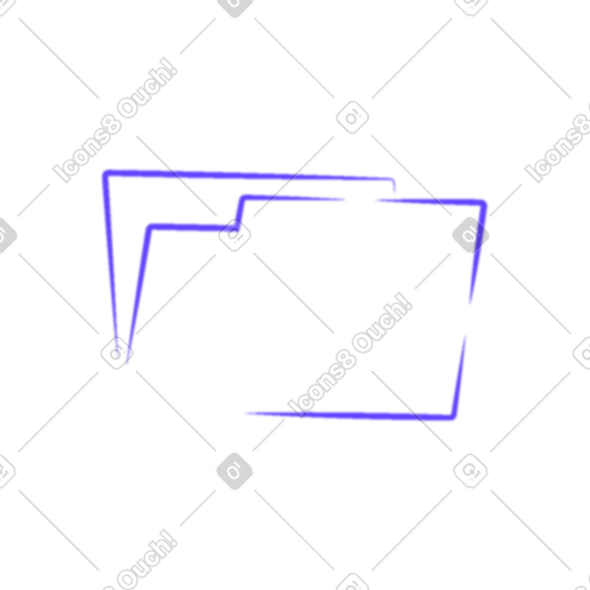 Pure スタイルの フォルダ のイラストをPNG、SVG形式でダウンロード