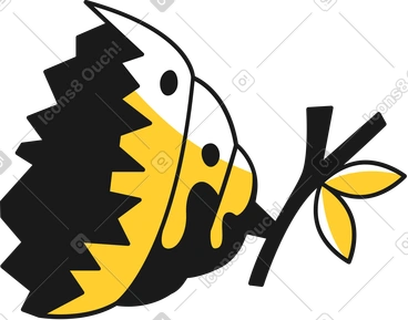 Broken hive upper half PNG, SVG