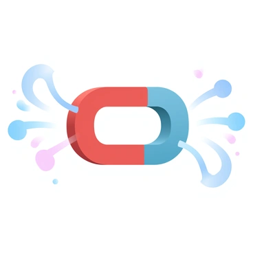 Lines drawn around magnet illustrate