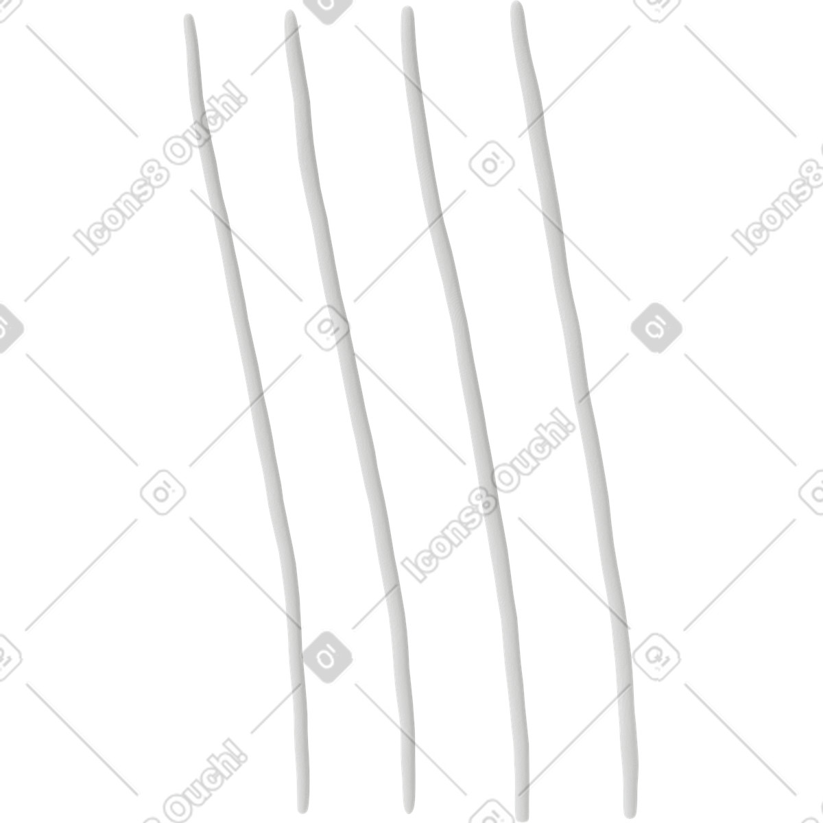 Ilustração de Listras brancas verticais inclinadas para a esquerda em no estilo 3D Stripy baixar em PNG, SVG