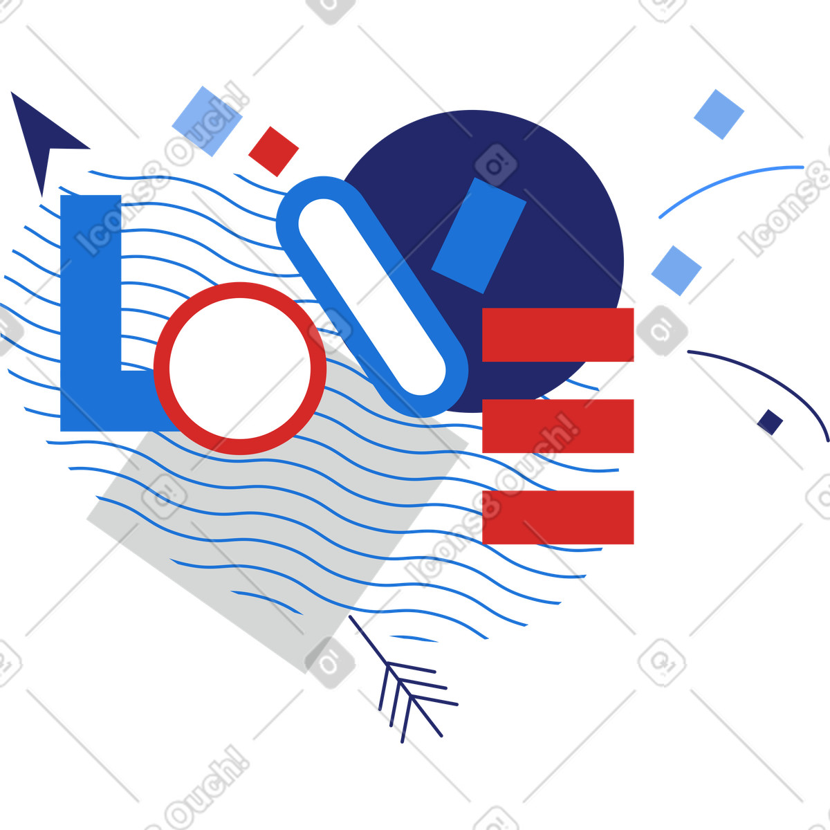Amore illustrazione in stile Clip scarica in PNG, SVG