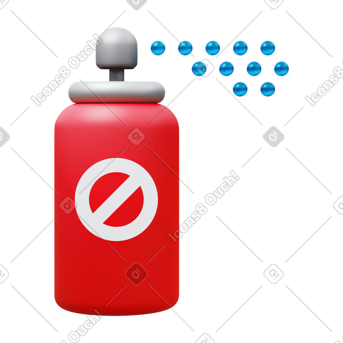 Insecticide illustration in 3D Fluency style download in PNG, SVG