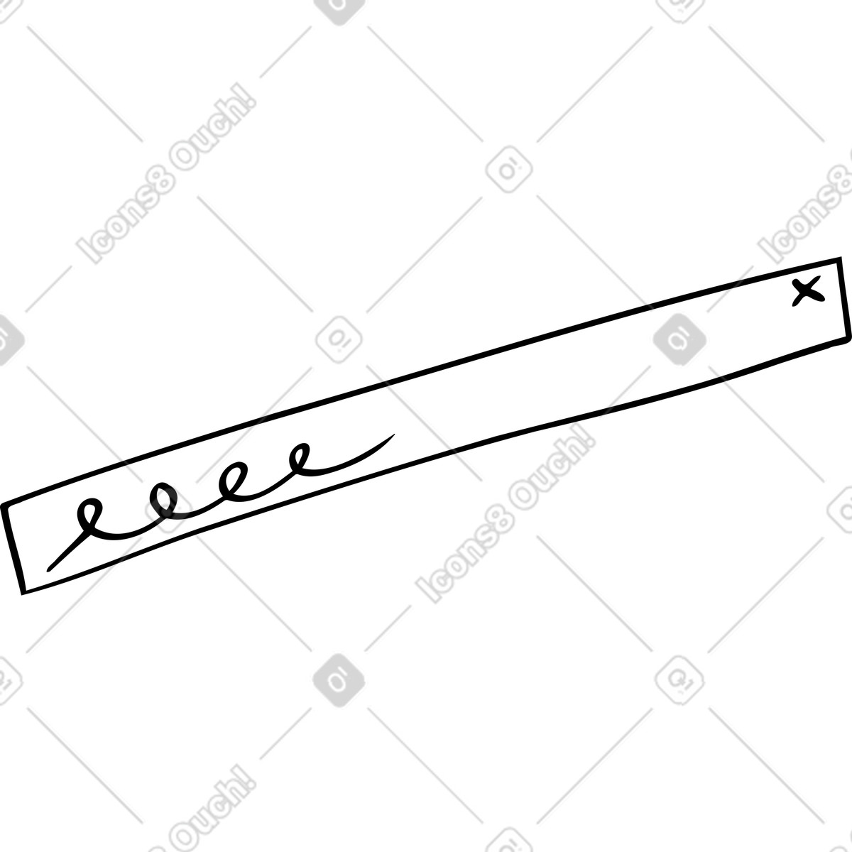 Illustration Cadre long avec texte dans le style Journal à télécharger aux formats PNG, SVG