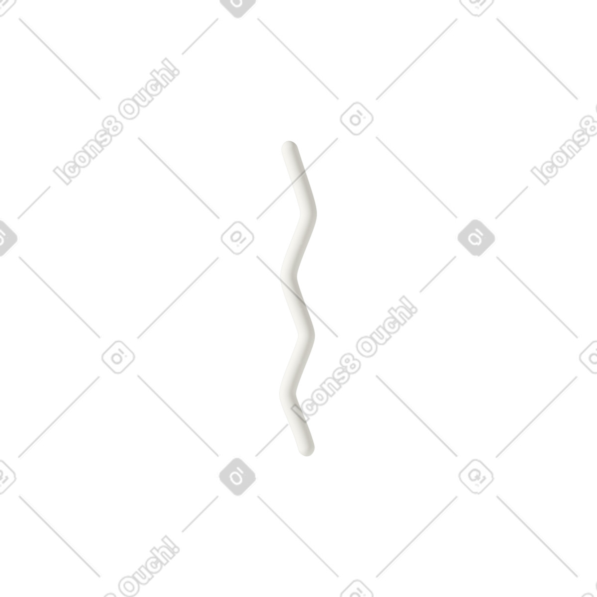 Ilustração de Long zigzag line em no estilo 3D Casual life para baixar em PNG, SVG