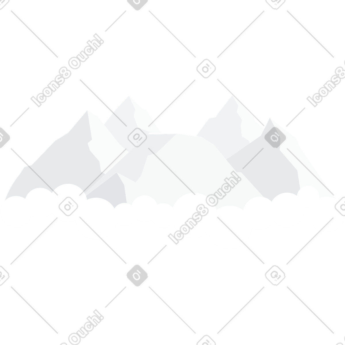 Ilustración Montañas en estilo Urban a descargar en PNG y SVG