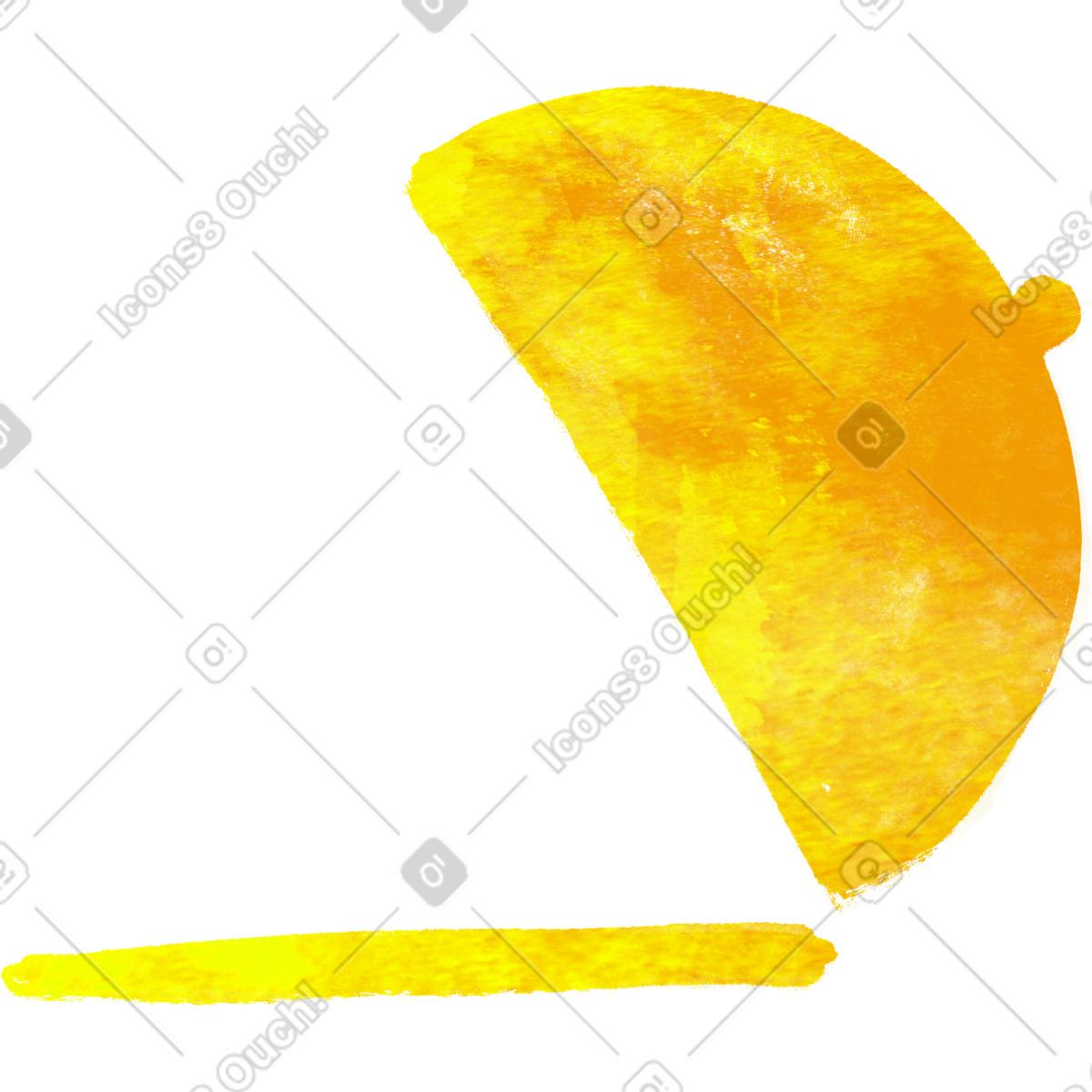 Inky 스타일의 Golden serving plate 일러스트레이션 PNG, SVG 다운로드