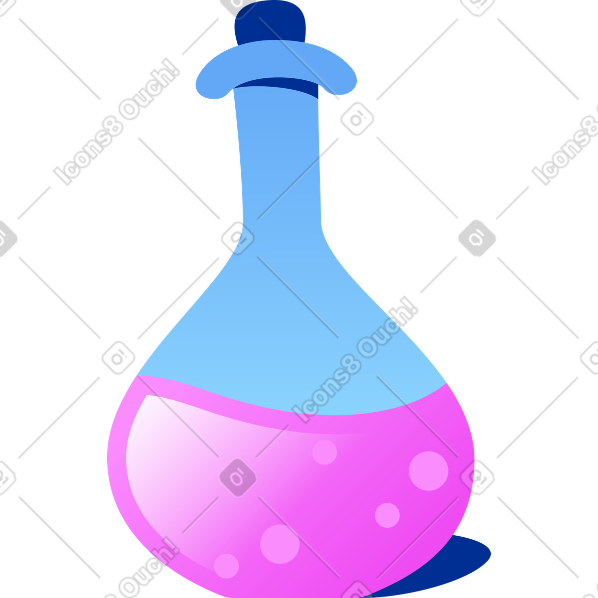 Trank-Illustration im Glossy-Stil als Download in PNG, SVG