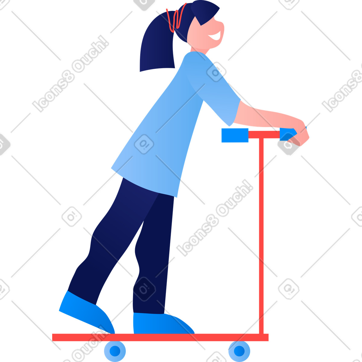 Kids illustration in Clip style download in PNG, SVG