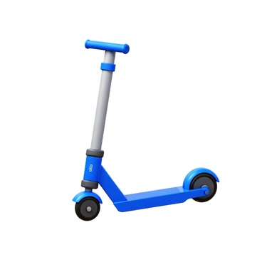 A detailed sketch of a folding scooter showing its folding mechanism