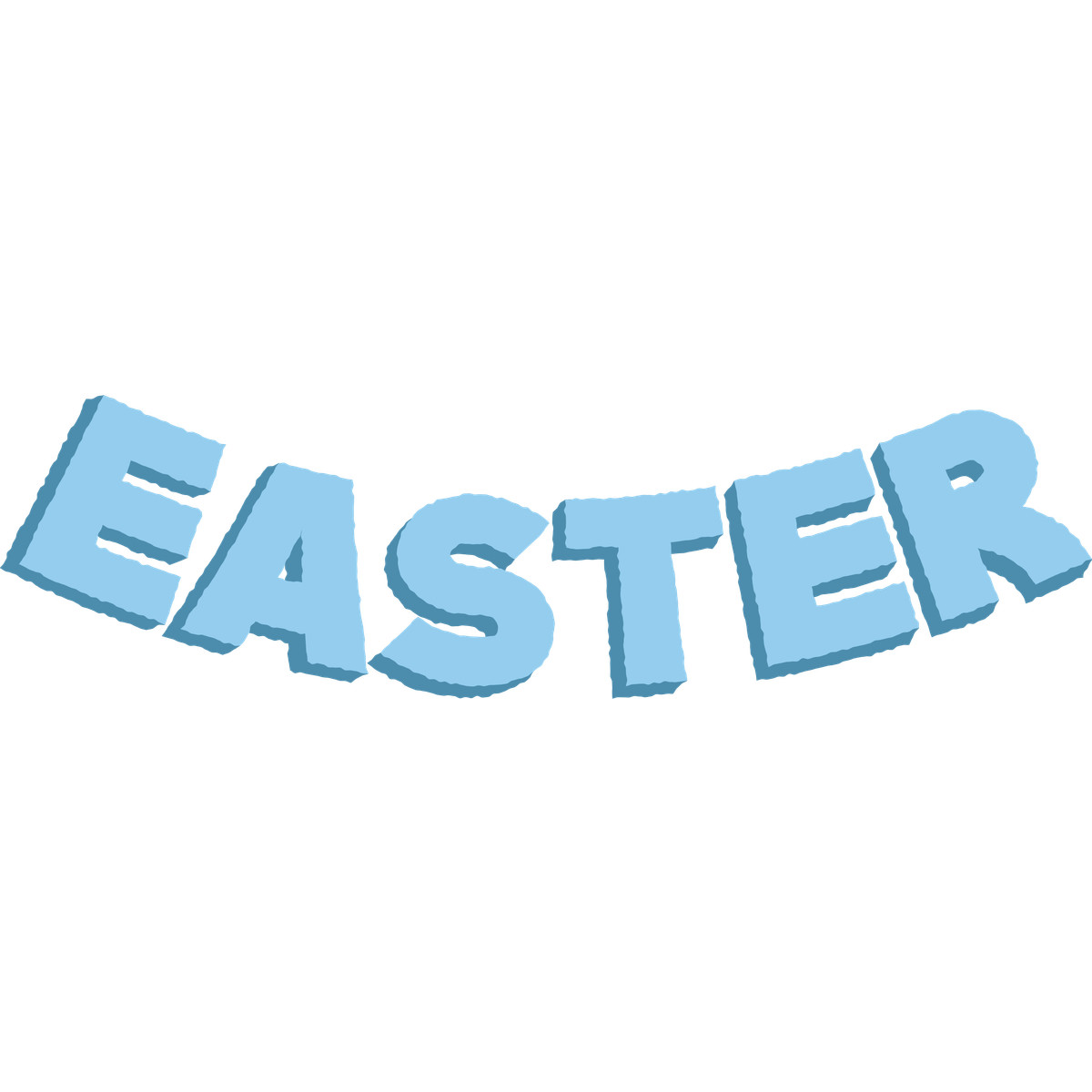Easter word illustration in Cherry style download in PNG, SVG