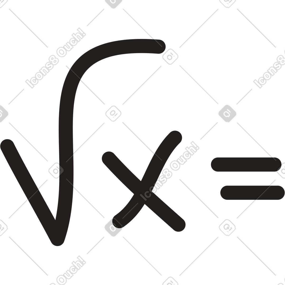 Mathematical formula illustration in Little style download in PNG, SVG