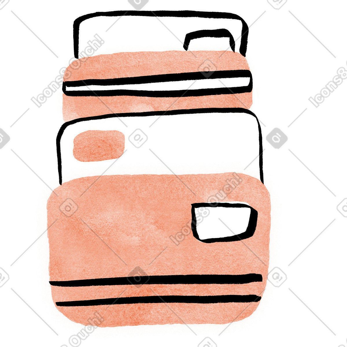 Carte di credito impilate, pagamento digitale, checkout online illustrazione in stile Hand-drawn animation scarica in PNG, SVG