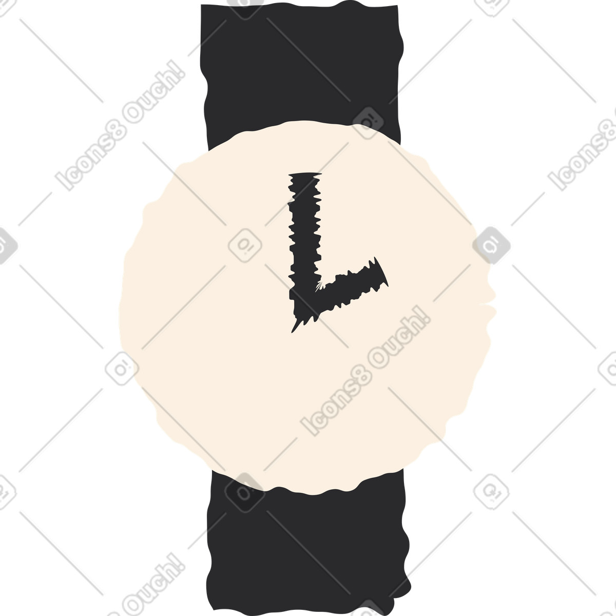 Illustration Regarder dans le style Pablo à télécharger aux formats PNG, SVG