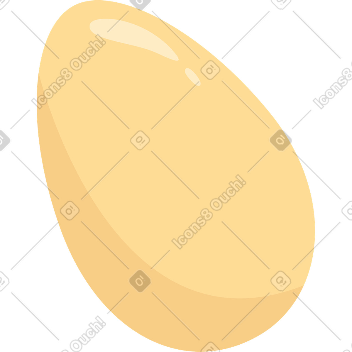 Uovo di pollo illustrazione in stile Lagom scarica in PNG, SVG