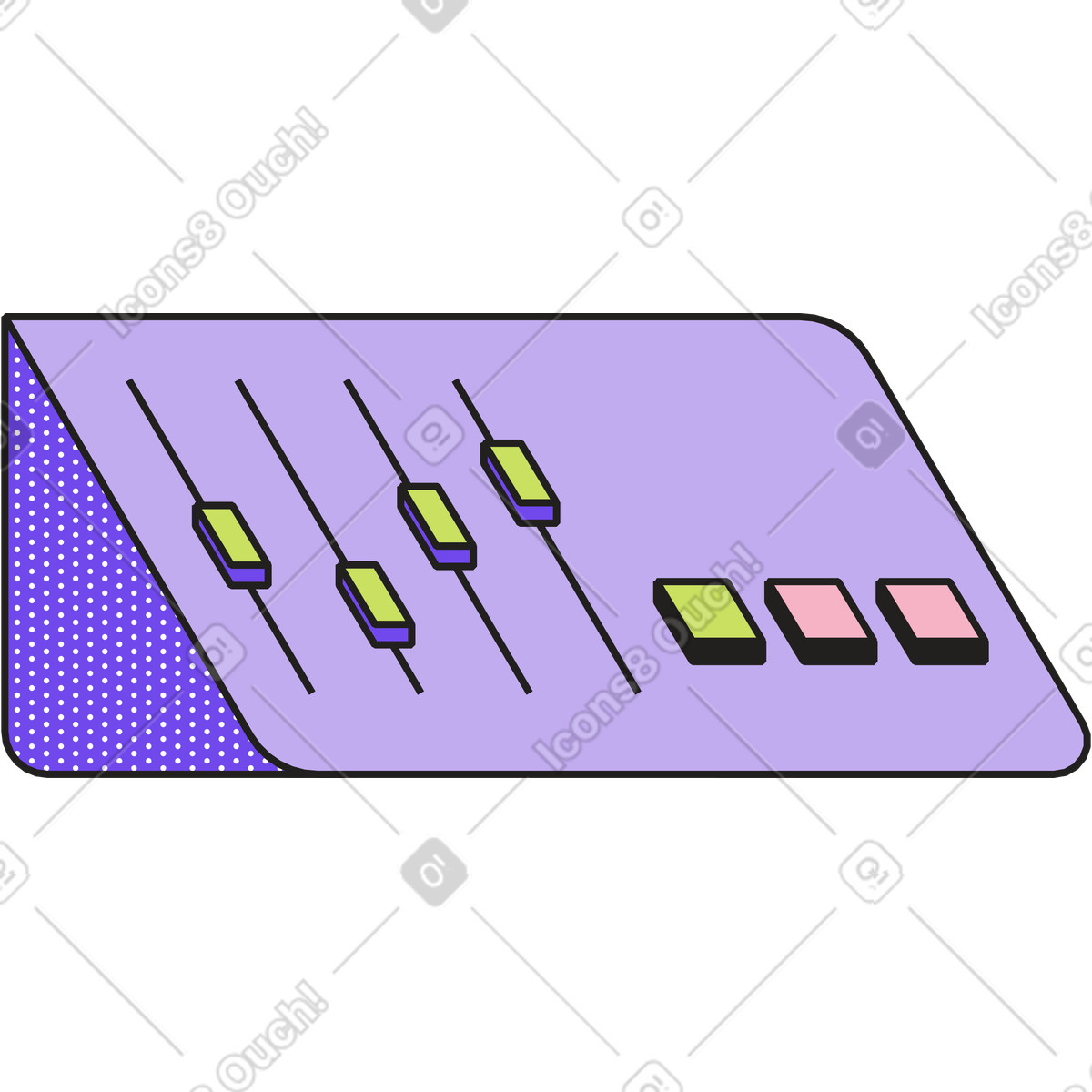 Remote control illustration in Dazzle style download in PNG, SVG