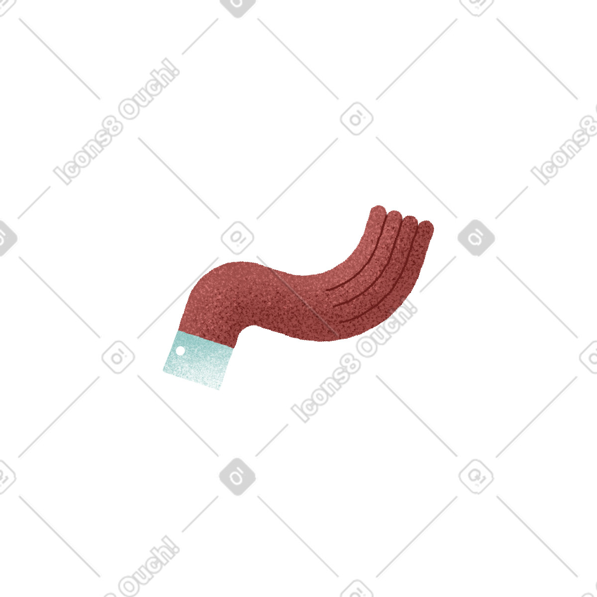 Ilustración Arm with shirt sleeve en estilo Willowy a descargar en PNG y SVG