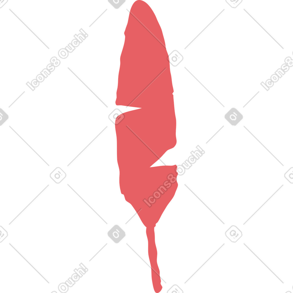 Feather illustration in Flamenco style download in PNG, SVG
