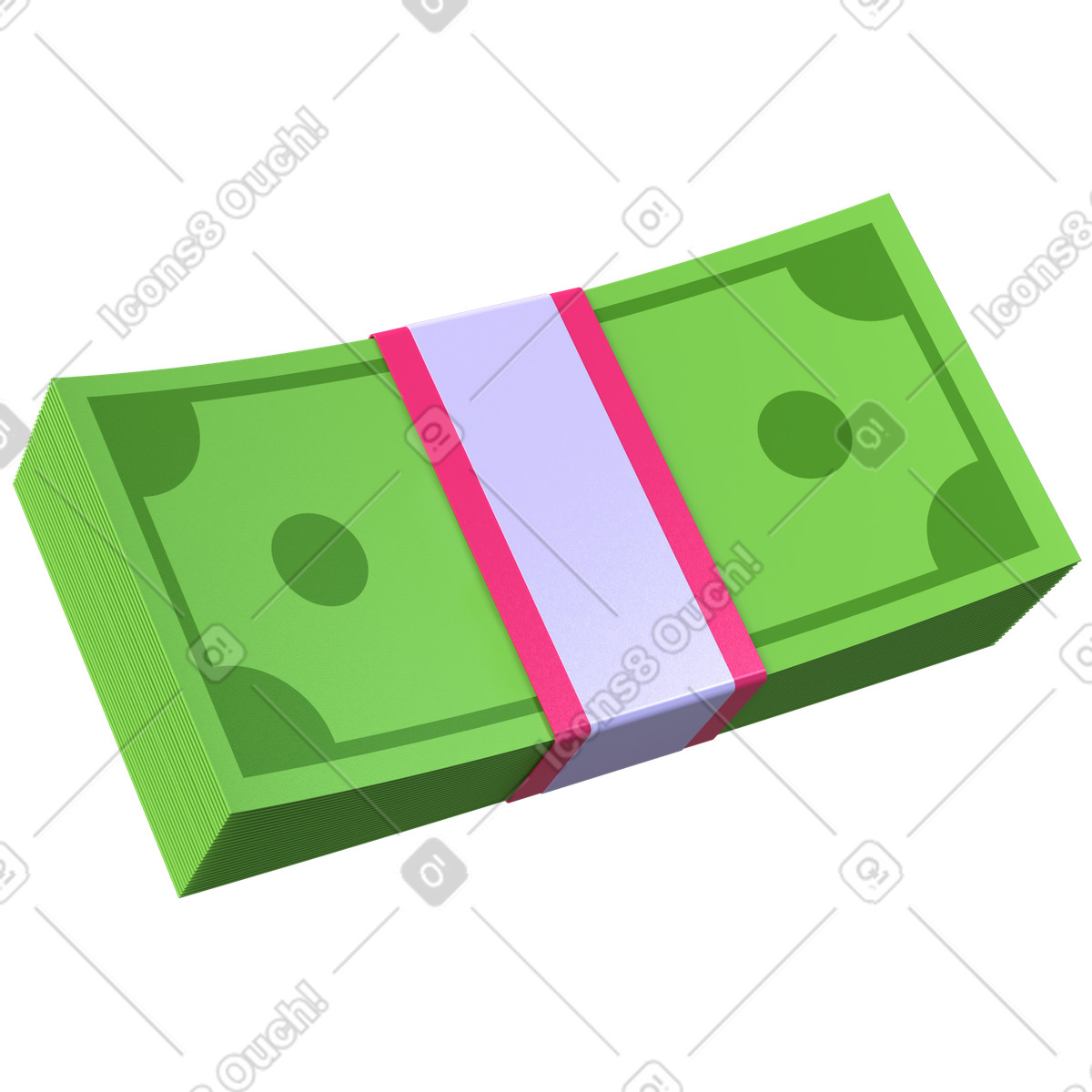 Money stack and cash bundle illustration showcasing finance savings clipart in PNG SVG GIF