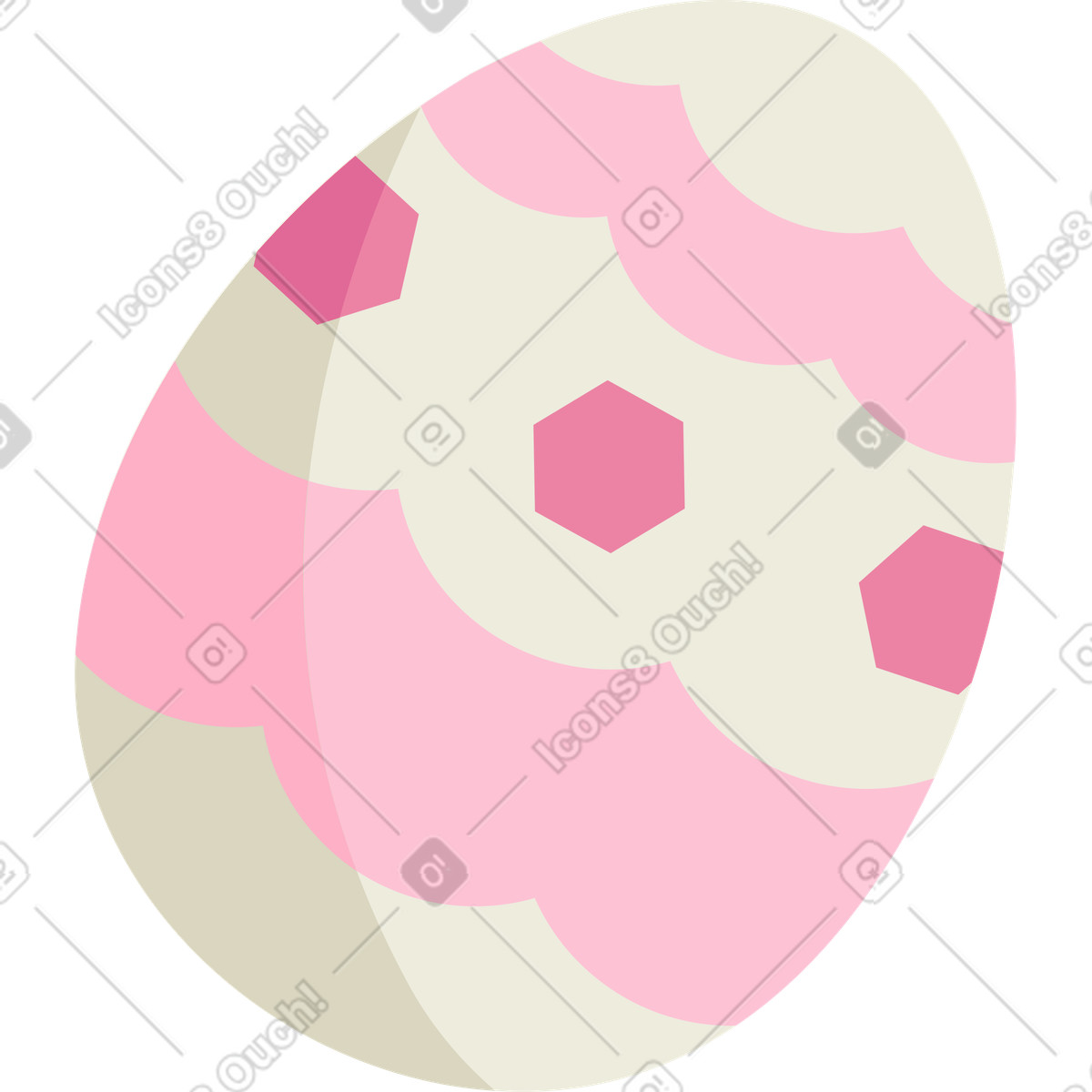 下载 Social 风格的 有图案的复活节彩蛋 插画，支持 PNG、SVG 格式