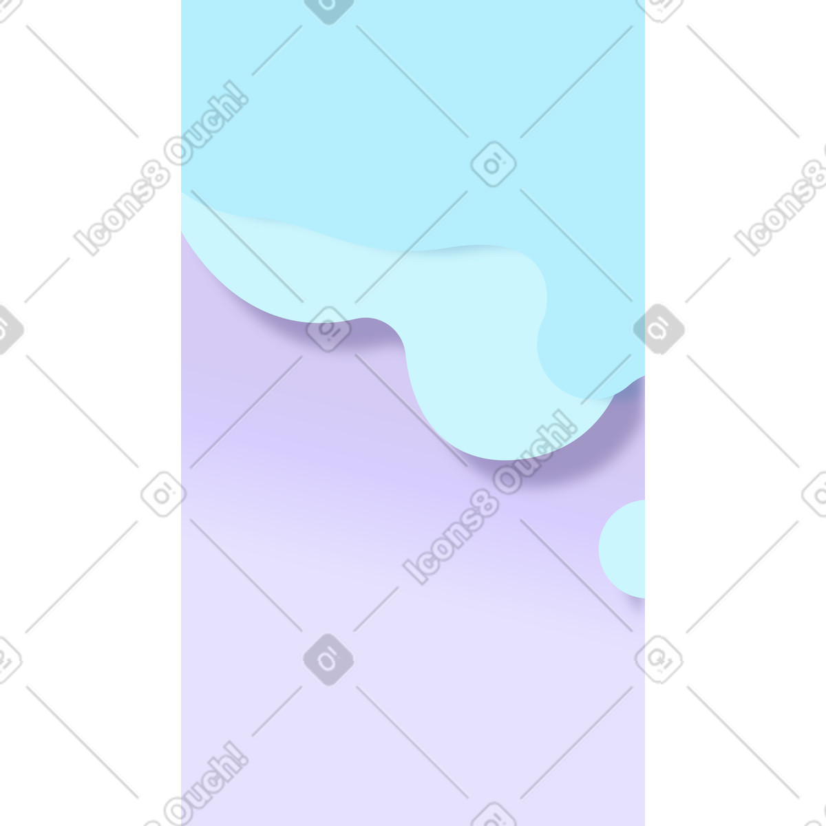 Ilustración Fondo abstracto con colores violeta y azul pastel en estilo Experimental a descargar en PNG SVG