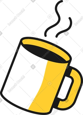 김이 나는 커피잔 PNG, SVG