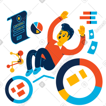 Data charts overload PNG, SVG