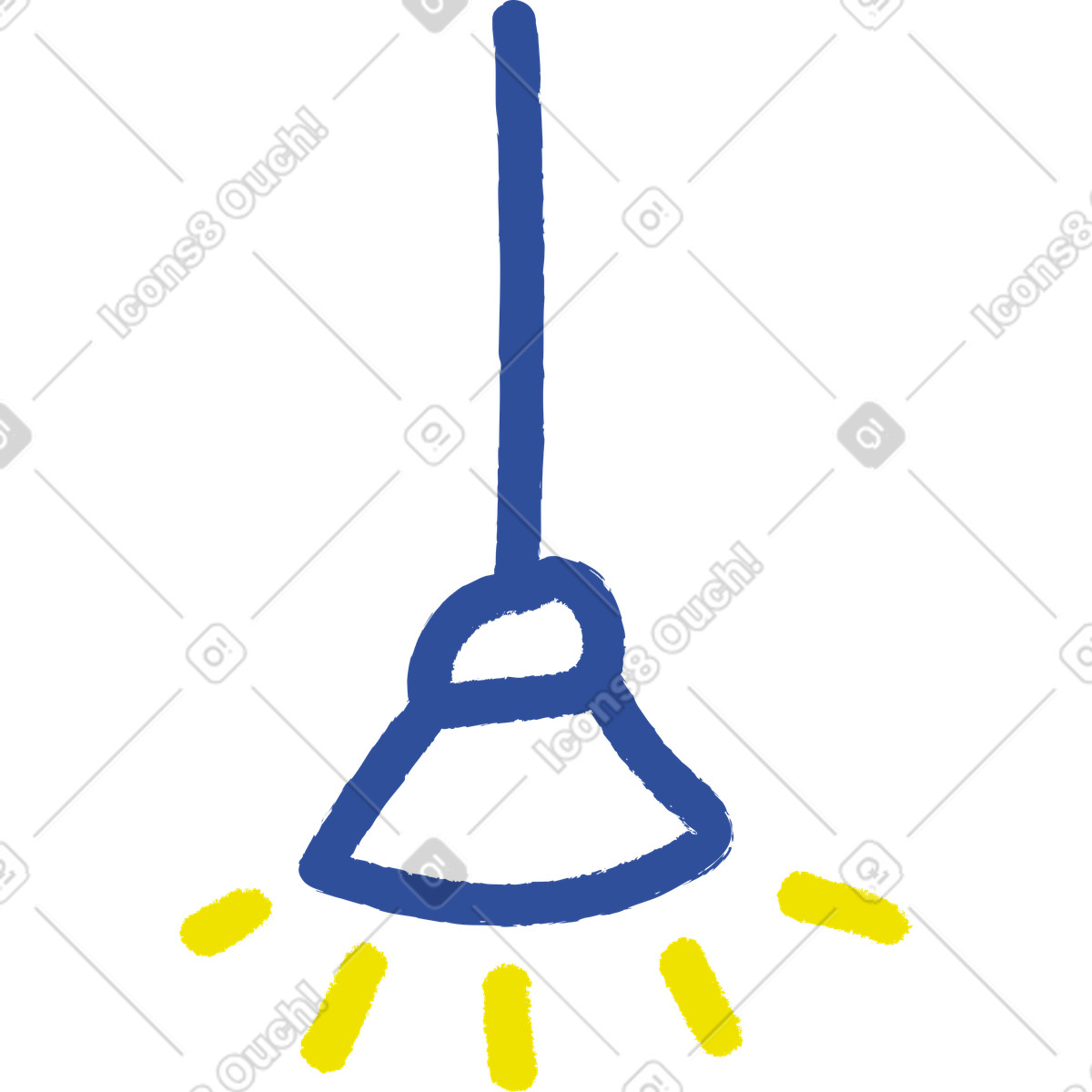 Lampe-Illustration im Lime-Stil als Download in PNG, SVG