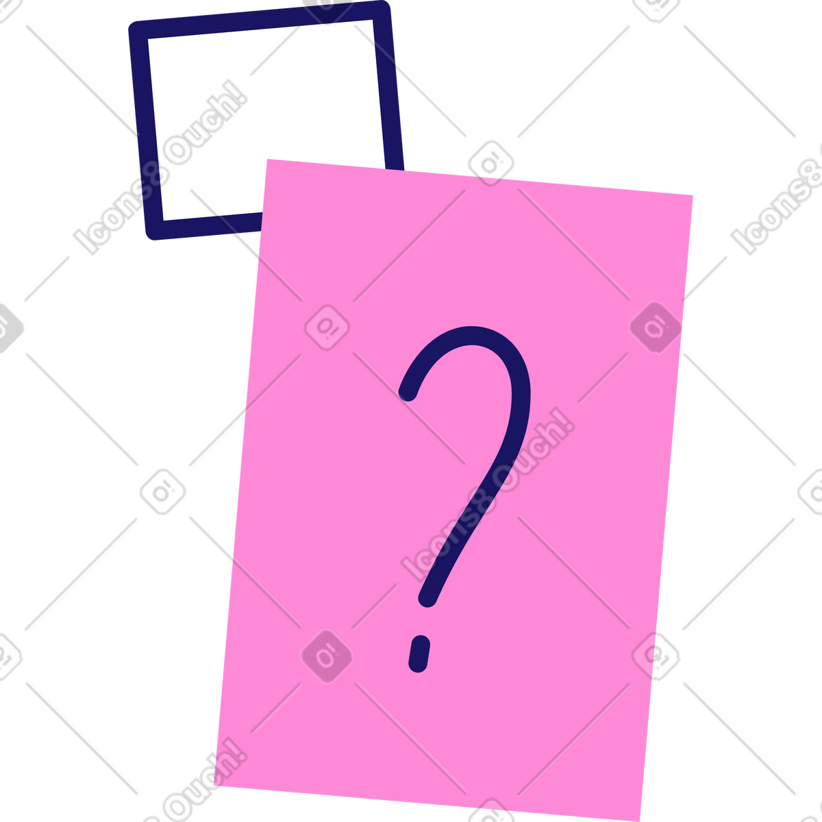 Ilustração de Adesivos pergunta em no estilo Matey para baixar em PNG, SVG