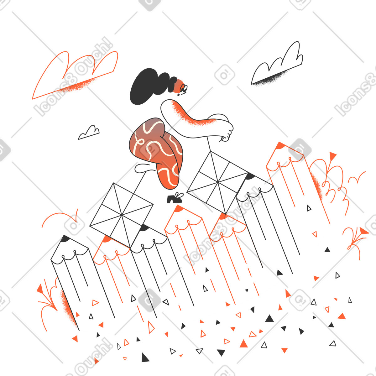 Bad gateway illustration in PNG, SVG
