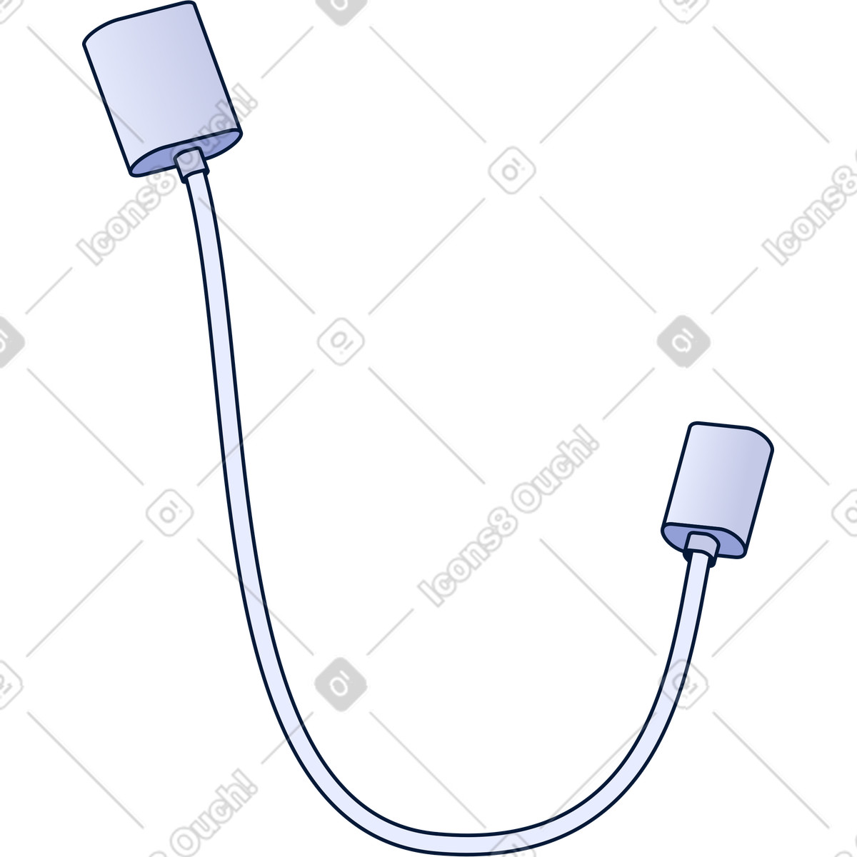 Cable illustration in Neat style download in PNG, SVG